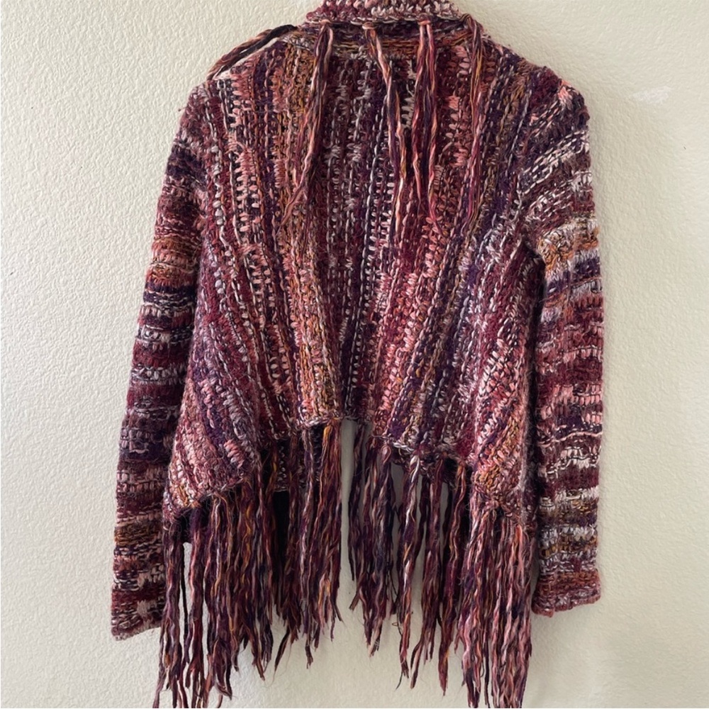 Free People Multi-Color Fringe Cardigan -XS - Picture 6 of 9